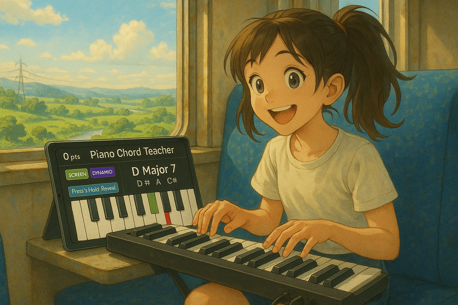 Piano Chords Teacher app screenshot